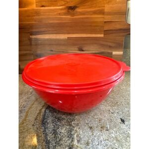 Tupperware Nesting Bowl Red 237 with Lid